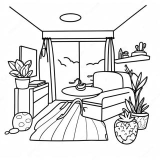 Chill Lofi Aesthetic Coloring Page 58706-48775