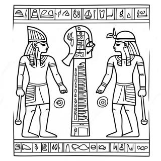 Hieroglyphics Coloring Page 58735-48786