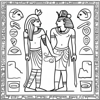 Hieroglyphics Coloring Page 58735-48787