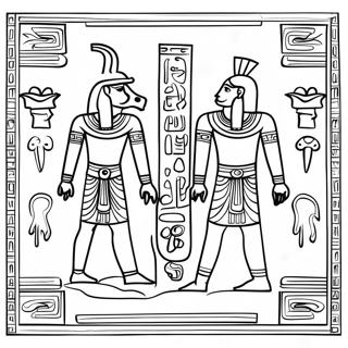 Hieroglyphics Coloring Page 58735-48788