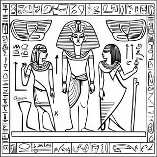 Ancient Egyptian Hieroglyphics Coloring Page 58736-48793