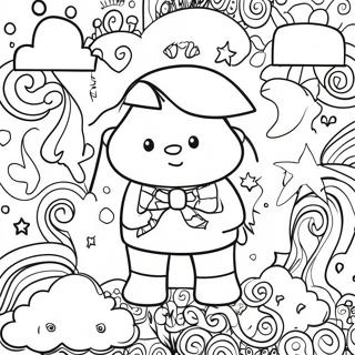 Colorful Sight Words Coloring Page 58746-48792