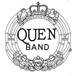 Queen Band Logo Coloring Page 58755-48798