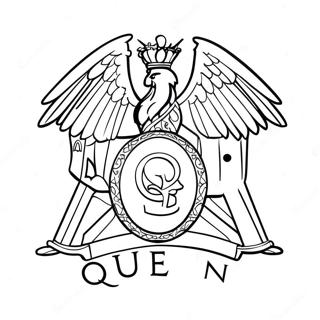 Queen Band Logo Coloring Page 58755-48800