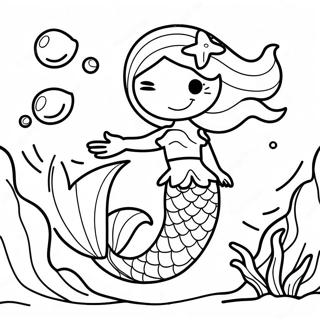 Mermaid Underwater Adventure Coloring Page 58775-48819