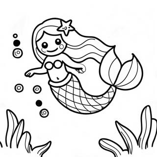 Mermaid Underwater Adventure Coloring Page 58775-48820