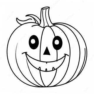 Happy Pumpkin Face Coloring Page 58786-48830