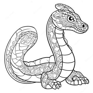 Snake Dragon Coloring Page 58795-48835