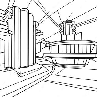 Frank Lloyd Wright Architecture Coloring Page 58805-48853