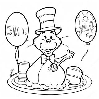 Dr Seuss Birthday Coloring Page 58815-48842