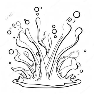 Colorful Splashing Water Coloring Page 58826-48875