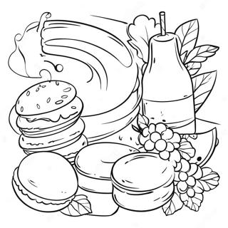 French Food Coloring Pages