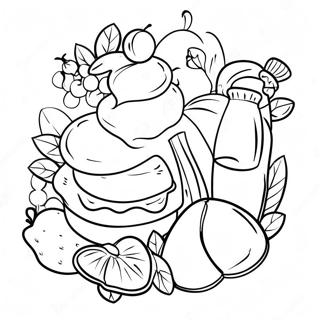 French Food Coloring Page 58835-48867