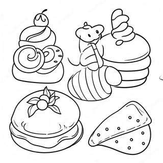 French Food Coloring Pages