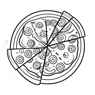 Fun Fraction Pizza Coloring Page 58846-48885