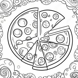 Fun Fraction Pizza Coloring Page 58846-48886