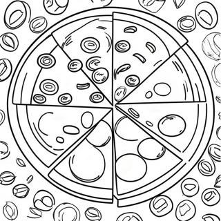 Fun Fraction Pizza Coloring Page 58846-48887