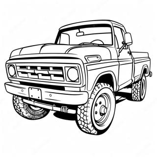 Realistic Ford Truck Coloring Pages