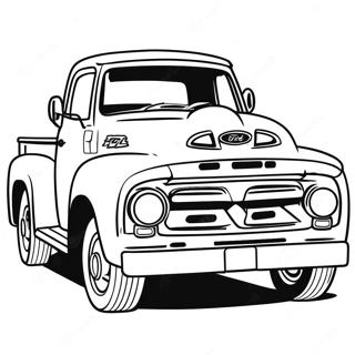 Realistic Ford Truck Coloring Page 5884-4699