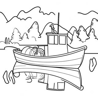 Fishing Boat Coloring Pages