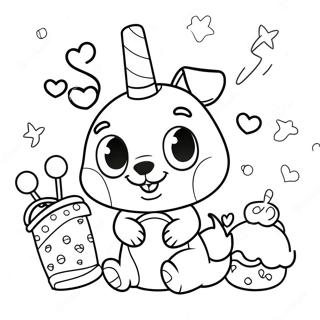 Chico Bon Bon With Friends Coloring Page 58886-48902