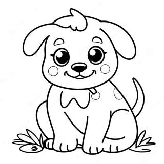 Playful Puppy Coloring Page 58896-48911