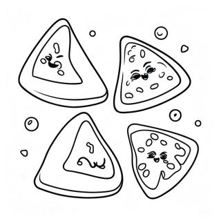 Delicious Hamantaschen With Sprinkles Coloring Page 58916-48938