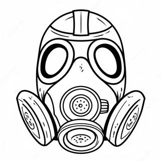 Gas Mask Coloring Page 58945-48956