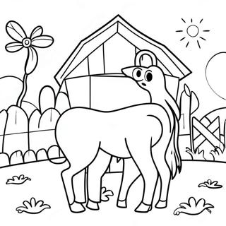 Farm Animals Coloring Page 5894-4706