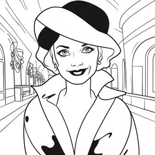 Cruella Deville Coloring Page 58955-48958