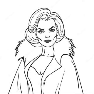 Cruella Deville Coloring Page 58955-48960