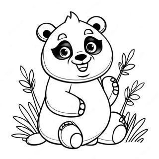 Combo Panda Coloring Page 58985-48986