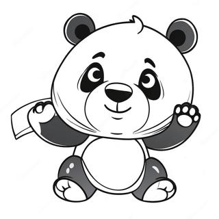 Combo Panda Coloring Pages