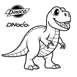 Dinoco Logo Coloring Page 59005-49003