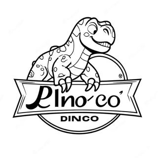 Dinoco Logo Coloring Page 59005-49004