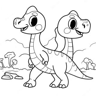 Dinoco Dinosaur Family Coloring Page 59006-49012