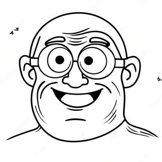 Funny Cyclops With Big Smile Coloring Page 59026-49018