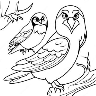 Birds Of Prey Coloring Page 59035-49026