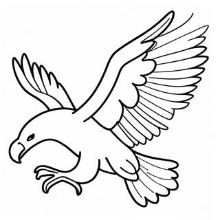 Majestic Eagle In Flight Coloring Page 59036-49029