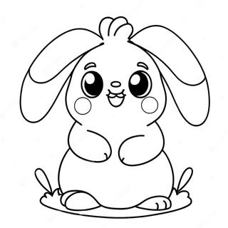 Cute Peep With Bunny Ears Coloring Page 5905-4717