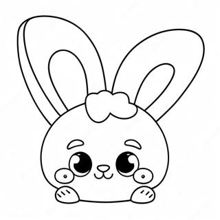 Cute Peep With Bunny Ears Coloring Page 5905-4718