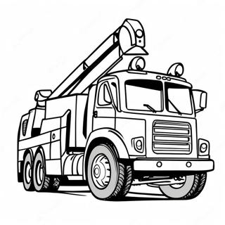 Rotator Tow Truck Coloring Page 59075-49060