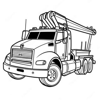 Heavy Duty Rotator Tow Truck Coloring Page 59076-49061