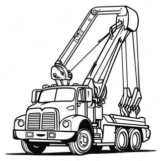 Heavy Duty Rotator Tow Truck Coloring Page 59076-49062