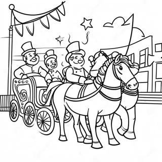 Festive Parade Scene Coloring Page 59086-49071