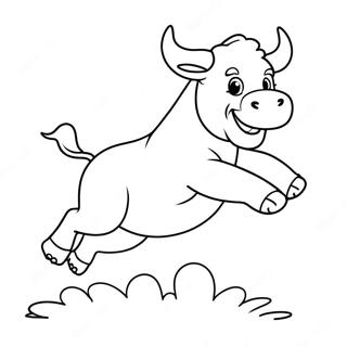 Benny The Bull Jumping Coloring Page 59096-49080