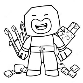 Roblox Noob Coloring Page 59105-49083