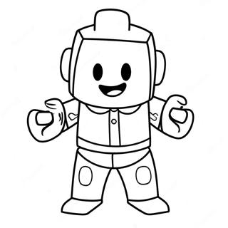 Funny Roblox Noob With A Big Smile Coloring Page 59106-49086