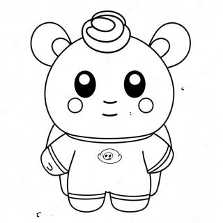 Tata The Cute Bt21 Character Coloring Page 59116-49094