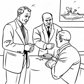 Cold War Tension Scenes Coloring Page 59126-49115